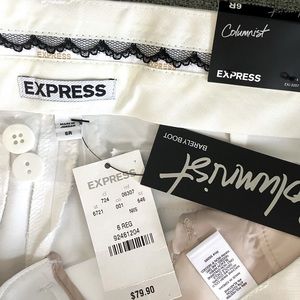 Express Columnist trousers, white.